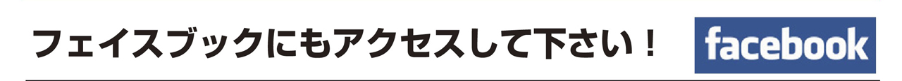 フェイスブックにもアクセスしてください！